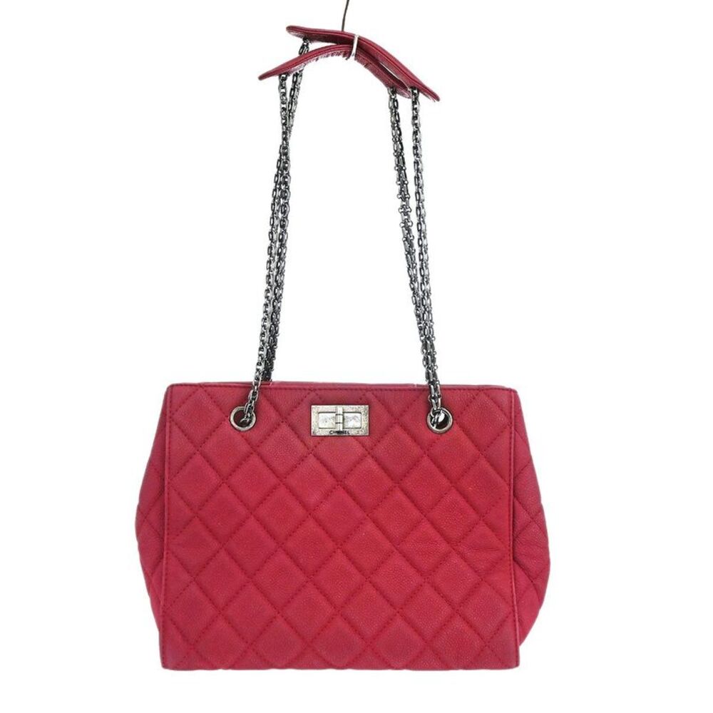 Chanel Reissue Tote Quilted Leather Red Leather Tote Bag Bag